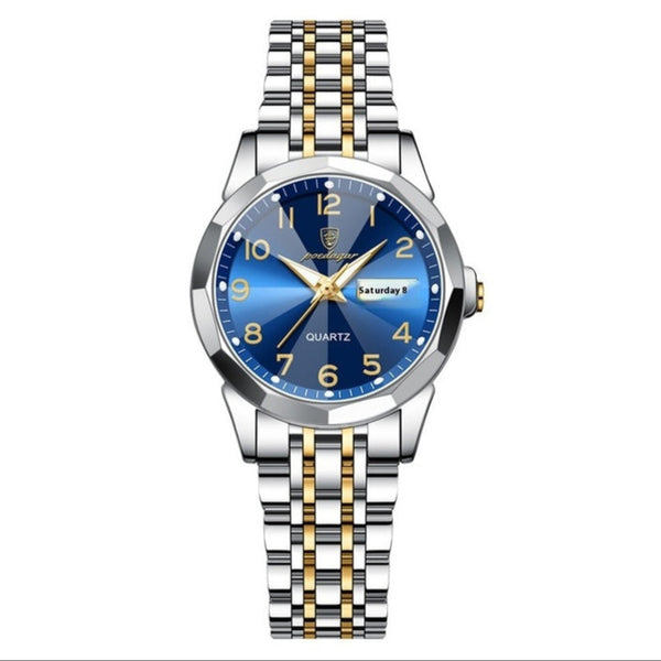 Double Calendar Waterproof Watch