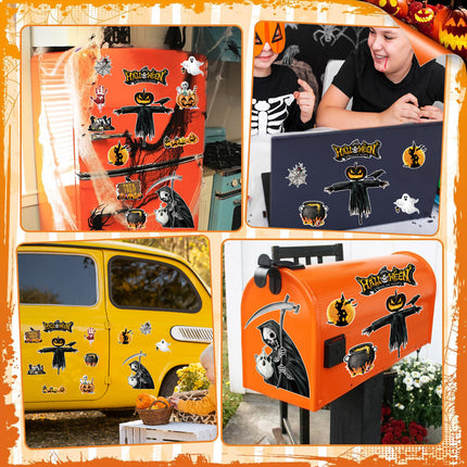 Halloween Magnetic Suction Fridge Stickers Set