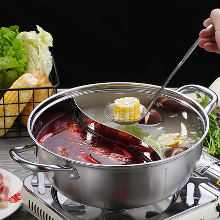 Stainless Steel Two-Flavour Hot Pot