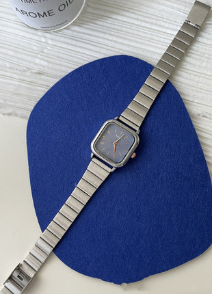 Silver Bamboo Strap Watch