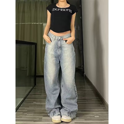 Straight Loose Wide-leg Bell-bottoms Jeans