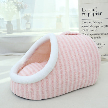 Thickened Three-dimensional Pet Nest Macaron Double-piece Warm to Bore Kennel