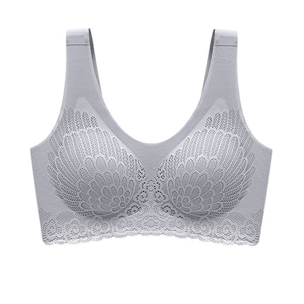 Lace Latex Wireless Sports Bra