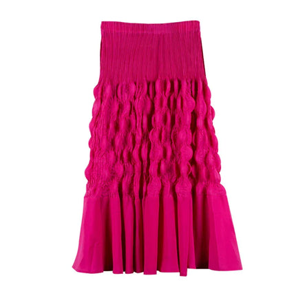 Designed Slimming Graceful Pleated Skirt