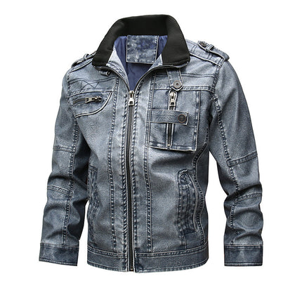 Casual Motorcycle PU Leather Coat