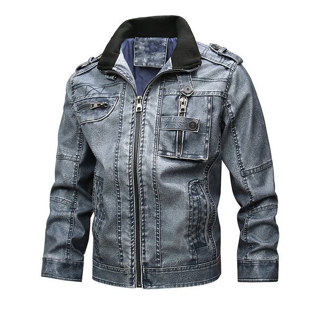 Casual Motorcycle PU Leather Coat