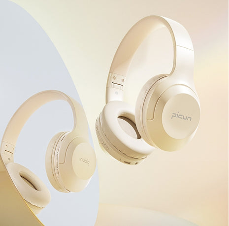 Picun B-01S Ultra-Light Foldable Wireless Headphones with 46H Playtime & Fast Charging