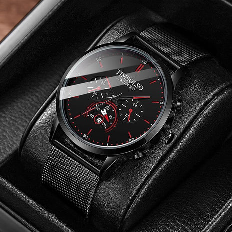 Simple And High-end Elegant Cool Ultra-thin Calendar Quartz Watch