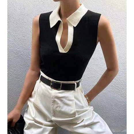 Round Neck Pullover Knitted Top