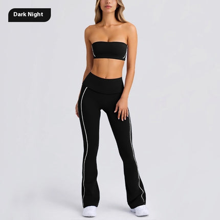 Yoga Clothes Strap Tube Top & Pants Exercise Suit