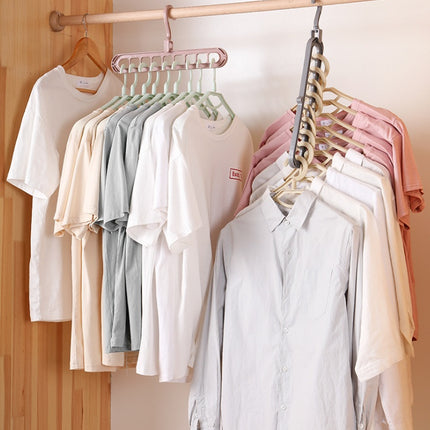Space-Saving 360° Rotating Plastic Clothes Hanger