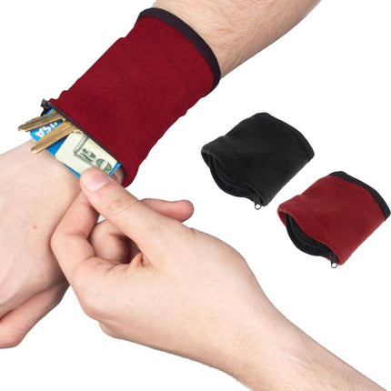 Wrist Wallet Pouch – Hands-Free Fitness Band for Running, Cycling & Travel