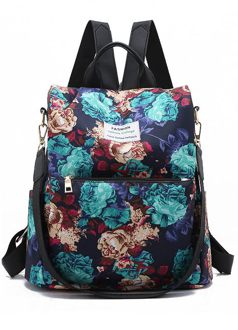 Floral Urban Casual Backpack | Waterproof Women's Everyday Travel Bag