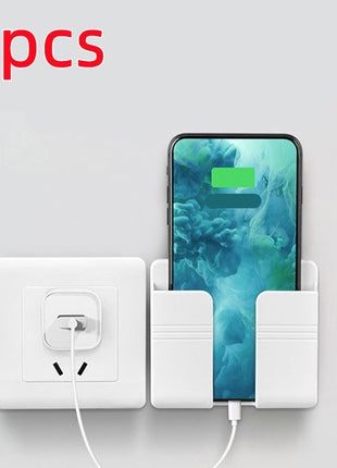 携帯電話充電収納ラック パンチ不要 粘着収納ボックス