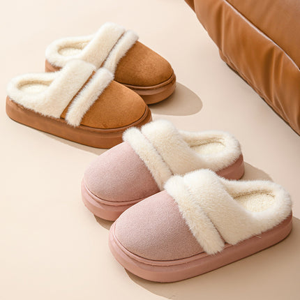 Warm Cotton Slippers – Plush Velvet Comfort for Winter Days
