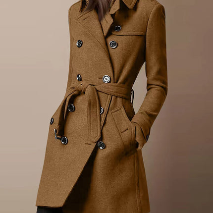 Double Breasted Woolen Coat