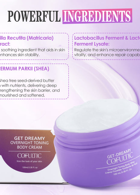Cofultic Night Tightening Anti-Wrinkle Cream | Overnight Toning Body Whip
