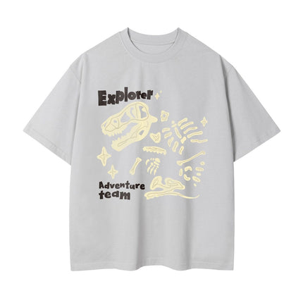 Dinosaur Printed Double Yarn Cotton