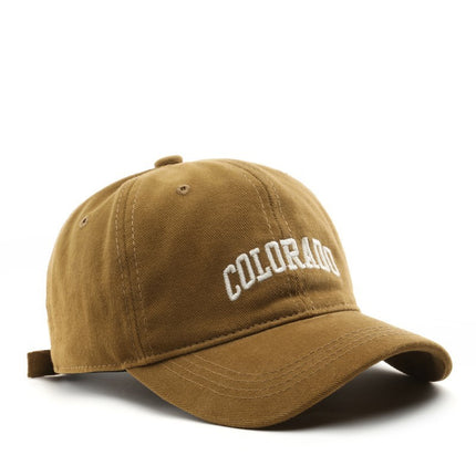 Japanese Fashionable Retro Letter Embroidery Cap