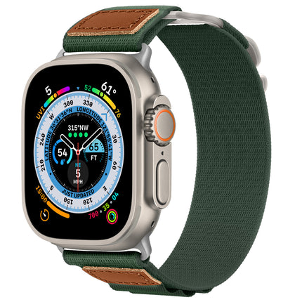 Applicable for Apple Watch Nylon Woven Leather Strap