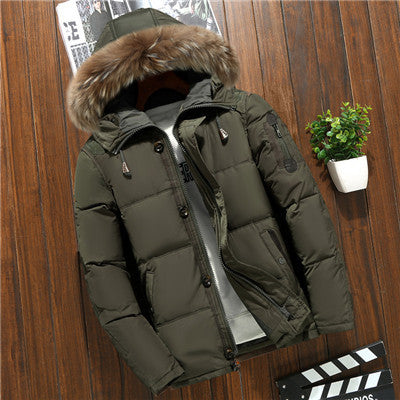Chaqueta Puffer de Hombre con Capucha