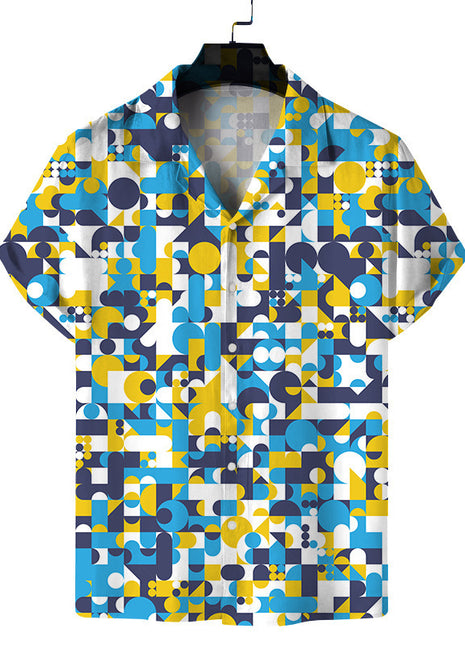 Camiseta Casual Estampada Digitalmente para Playa