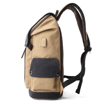 Canvas Backpack Large Capacity Student School Bag
