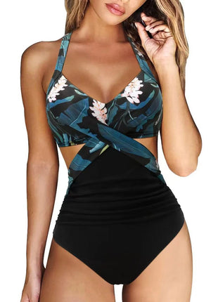 Cross Midriff Outfit Sexy Swimsuit