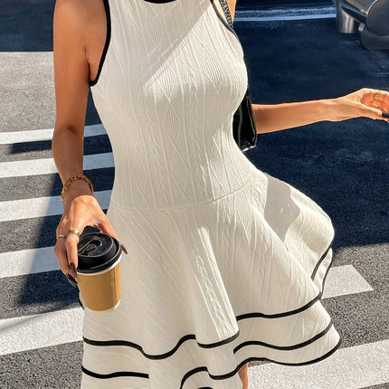 Pure Desire Stitching Sleeveless Dress