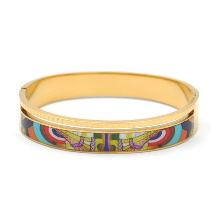 Stainless Steel and Enamel Bangles