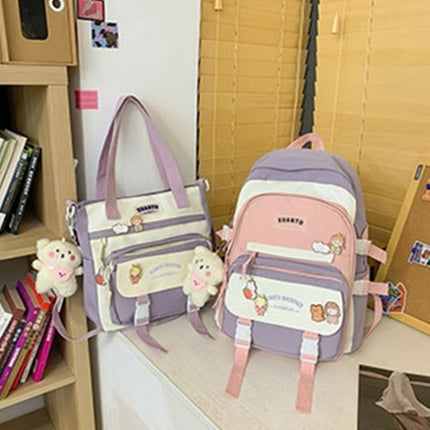 Korean Style Fashion All-match Large Capacity Backpack Set