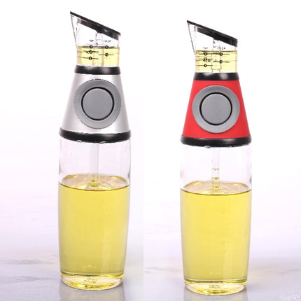 Glass Oil Dispenser Bottle with Measurement