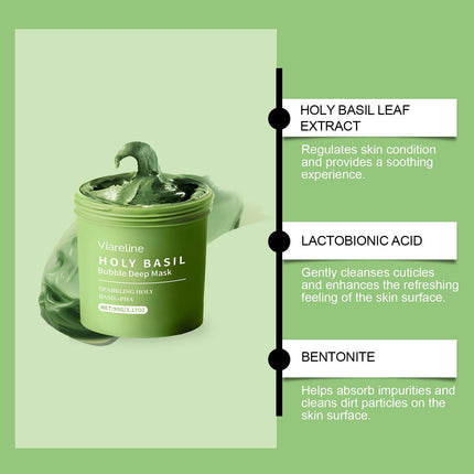 Viareline Holy Basil Bubble Deep Mask