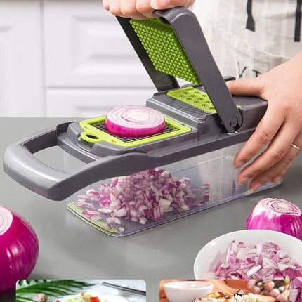 7-in-1 Multifunctional Vegetable & Fruit Cutter – Slicer, Dicer & Chopper
