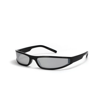Y2G Futuristic Sleek Tech-Style Narrow Frame Sunglasses UV400