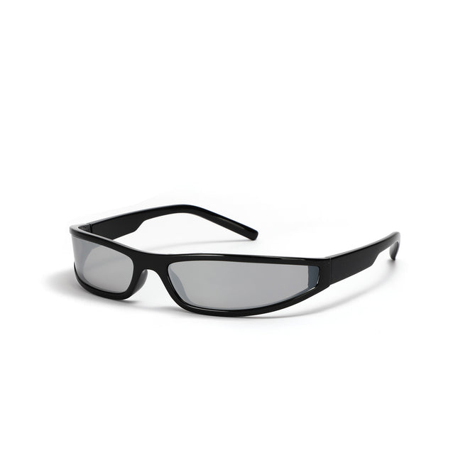 Y2G Futuristic Sleek Tech-Style Narrow Frame Sunglasses UV400