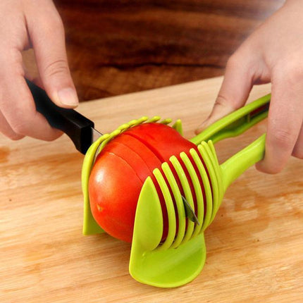 Fruit & Veggie Slicer Holder | Safe & Easy Food Grip Tool