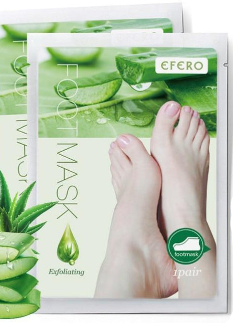 قناع تقشير القدمين EFERO | مزيل الجلد الميت وقناع مرطب للقدمين