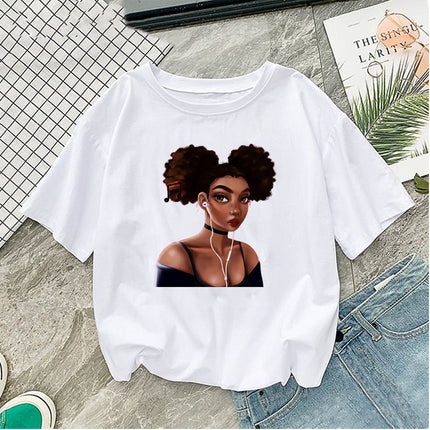 African girl short sleeve T-shirt