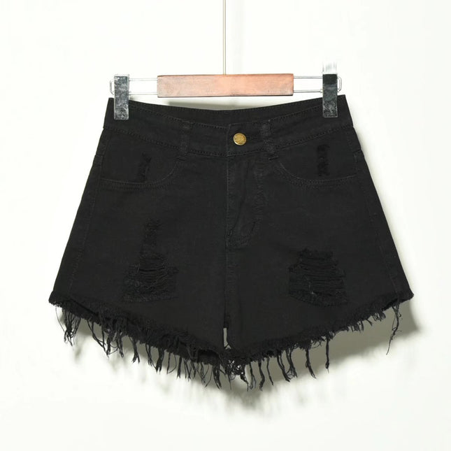 Women's Irregular Denim Shorts