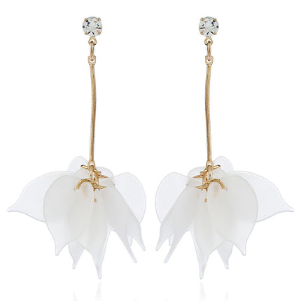 Frosted Multi-Layer Petal Soft Earrings