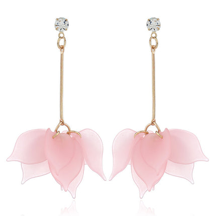 Frosted Multi-Layer Petal Soft Earrings