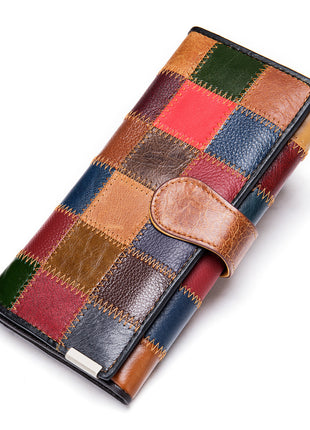 Long Leather Large-Capacity Wallet