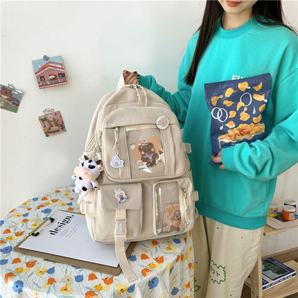 Korean Version Of Ulzzang Junior High School Students Ins Harajuku Style Backpack