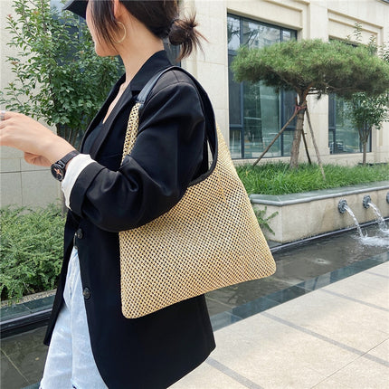Rattan Wicker Woven Large Capacity Handbags