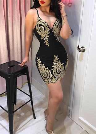 فستان سهرة بحمالات