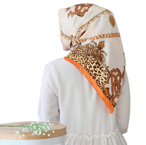 وشاح حريري صناعي أنيق