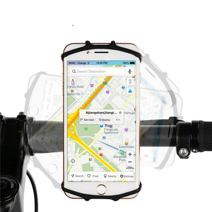Bicycle Scooter Mobile Silicone Holder 180 Rotating