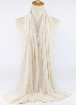 厚手シフォンロングスカーフ