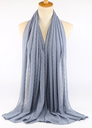 厚手シフォンロングスカーフ